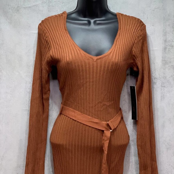 Almost Famous Brown Crave Fame Juniors' Dress - Picture 12 of 12